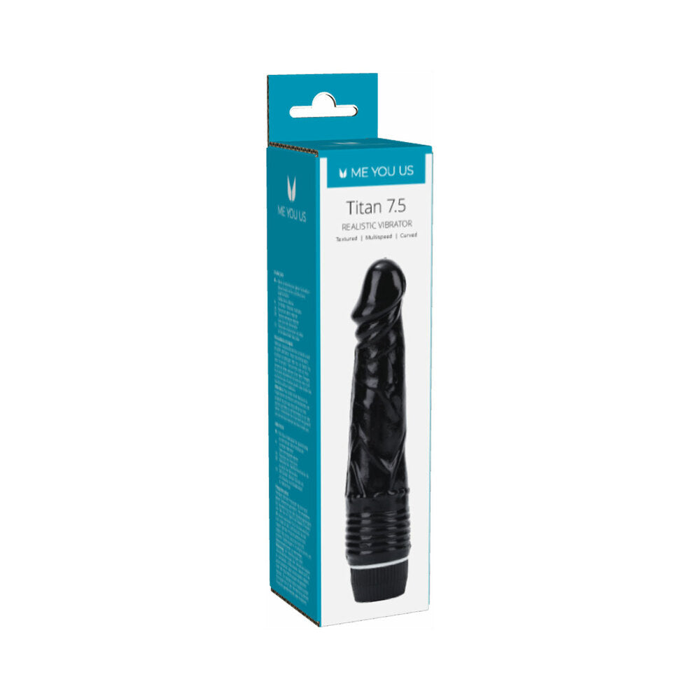 Me You Us Titan Realistic Vibrator Black