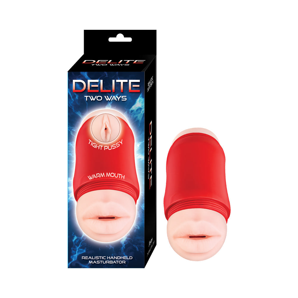 Delite Two Ways Mouth&Vagina Whte