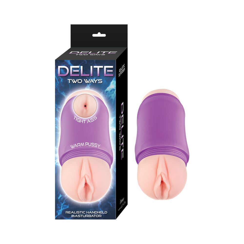 Delite Two Ways Vagina&Ass White