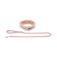 Sportsheets Sex & Mischief Peaches 'n CreaMe Fur Collar & Leash