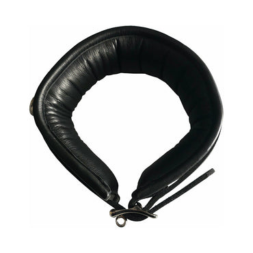 Rouge Leather Padded Collar Black
