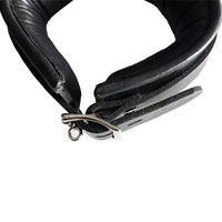 Rouge Leather Padded Collar Black