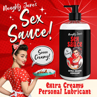 Naughty Jane's Sex Sauce Extra Creamy Lubricant 16 oz.
