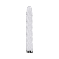 Playboy In A Twist Rechargeable Vibrating Glass Vibe White
