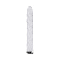 Playboy In A Twist Rechargeable Vibrating Glass Vibe White