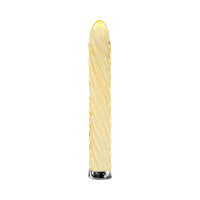 Playboy Twist Of Fate Rechargeable Glass Vibrator Yellow