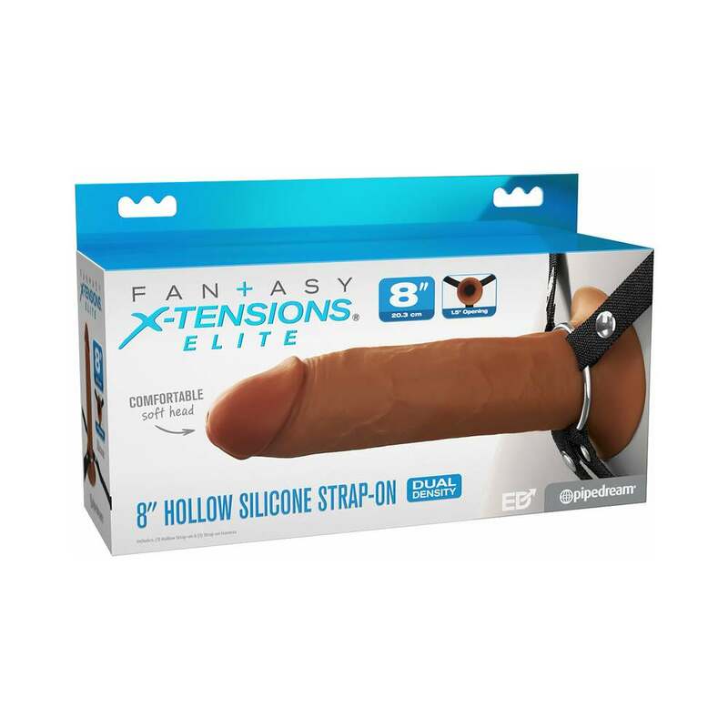 FX Elite Hollow Strap-On 8in Br