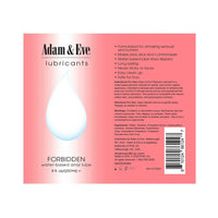 Adam & Eve Forbidden Water-Based Anal Lubricant 8 oz.