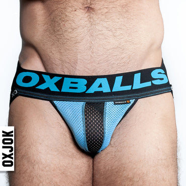 Oxballs Oxjok Airmesh Swagger Slider-Strap Jock Sky Blue XL