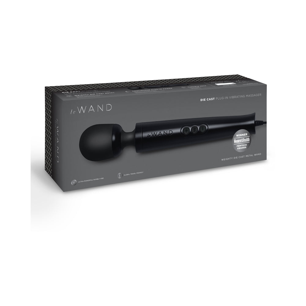 Le Wand Die Cast Plug-In Wand Vibrator - Black