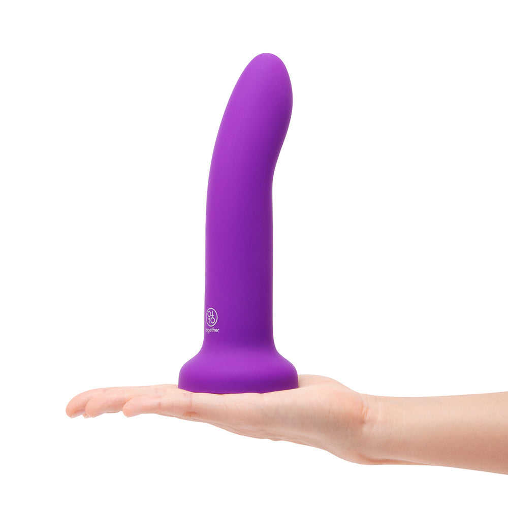 Together Duo 2-Piece 5/7 in. Silicone Dildo & Harness Set Purple