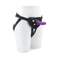 Together Duo 2-Piece 5/7 in. Silicone Dildo & Harness Set Purple