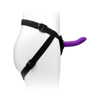 Together Duo 2-Piece 5/7 in. Silicone Dildo & Harness Set Purple