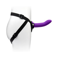 Together Duo 2-Piece 5/7 in. Silicone Dildo & Harness Set Purple