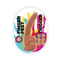 Finger Fest Trigger Dildo Tan