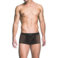 Prowler RED Fishnet Ass-less Trunk - Black, Large