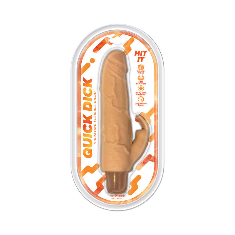 Quick Dick Hit It Vibrating Flexible Dildo
