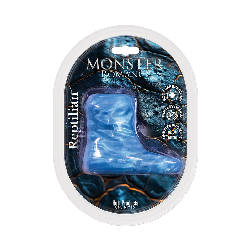 Monster Romance Reptilian Penis Sleeve with Ball Strap Silicone