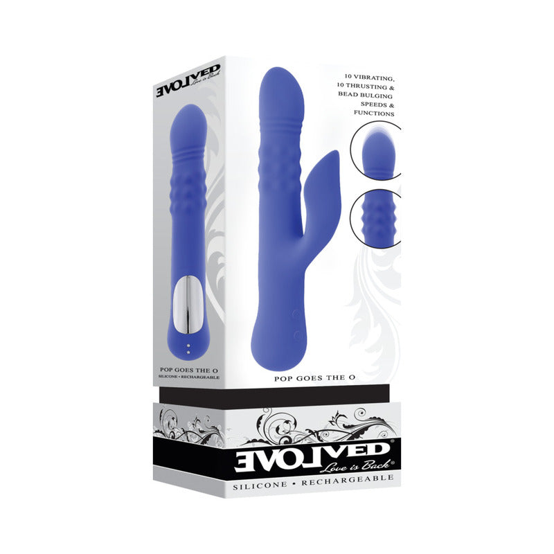 Evolved Pop Goes The O Dual Stimulator Blue