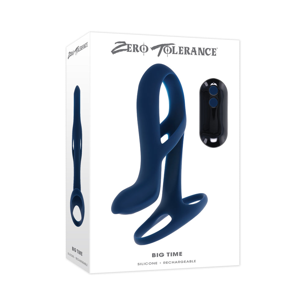ZT Big Time Blue Remote-Control Vibrating Enhancer