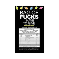 Bag of Fucks I Have to Give Candy - 100pc Display