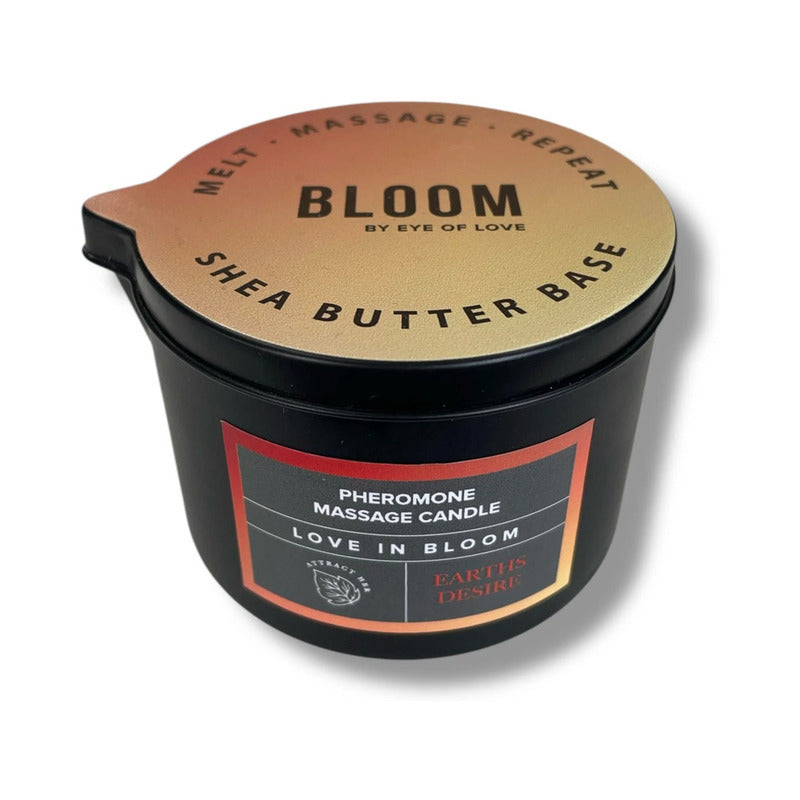 Eye of Love Bloom Pheromone Massage Candle Earth's Desire 5 oz.