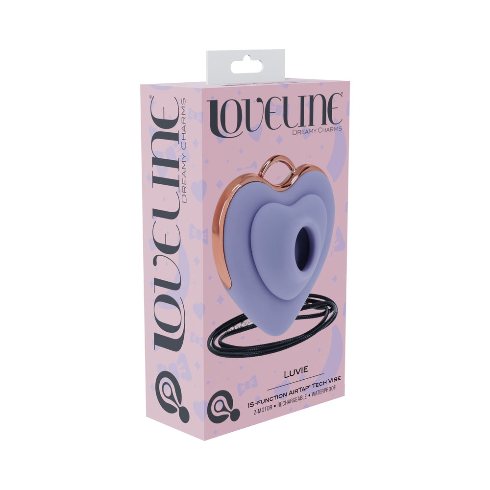 Luvie Heart-Shaped Vibrator with AirTap Technology in Lavender