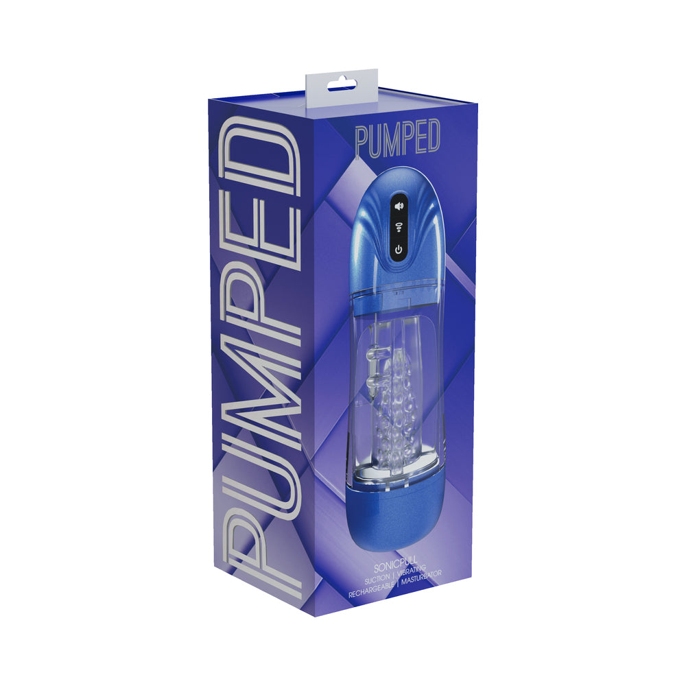 SonicPull Masturbator - Metal Blue