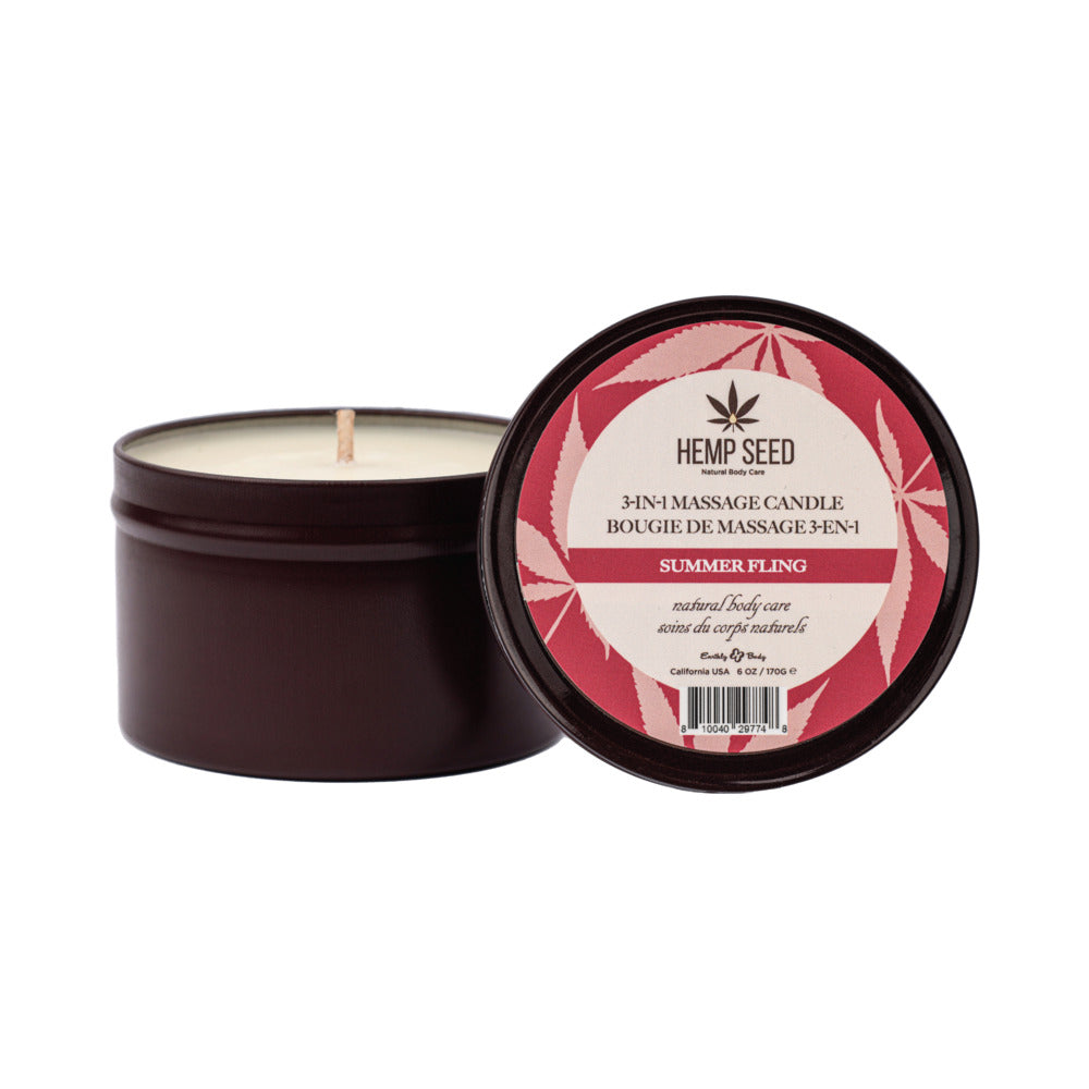 EB Hemp Seed 3-in-1 Massage Candle - Summer Fling