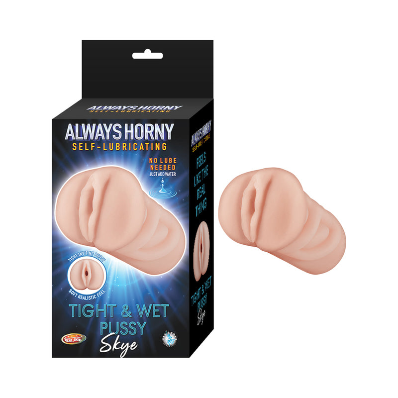 Always Horny Self-Lubricating Masturbator Skye Beige