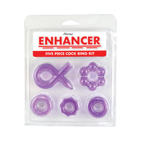 Enhancer Five Piece Cock Ring Set Purple