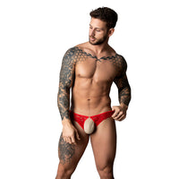 Crotchless Thong and Cock Ring Set