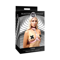Master Series Vixen Chest Harness Pink