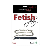 Rouge Fetish Play Vegan Leash Black
