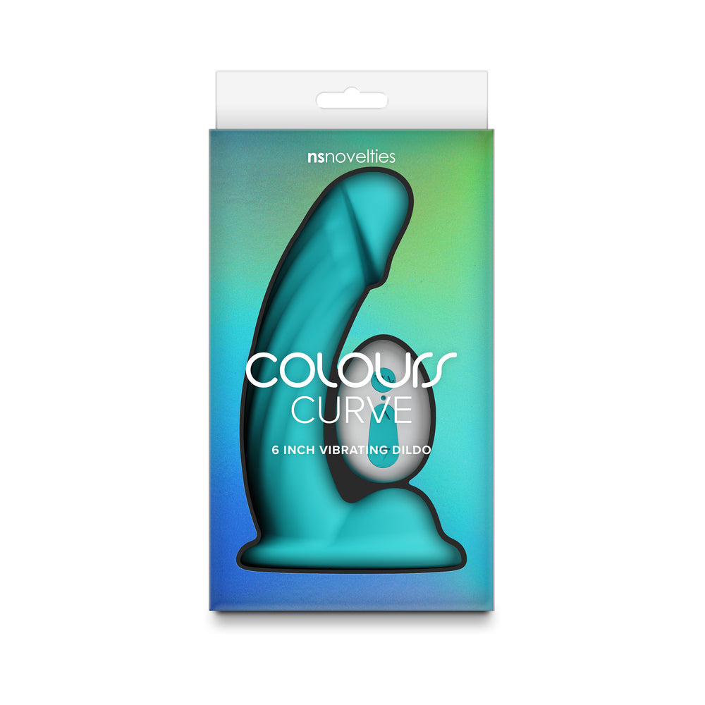 Vibrating Dildo with Remote Control - Teal