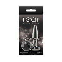 Rear Assets Tapered Anal Plug - GM/Black (Small)