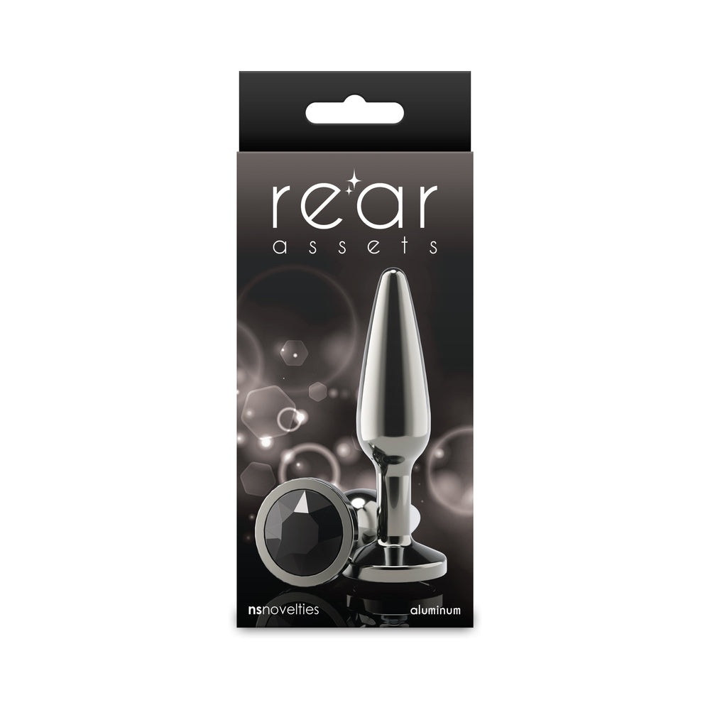 Rear Assets Tapered Anal Plug - GM/Black (Medium)
