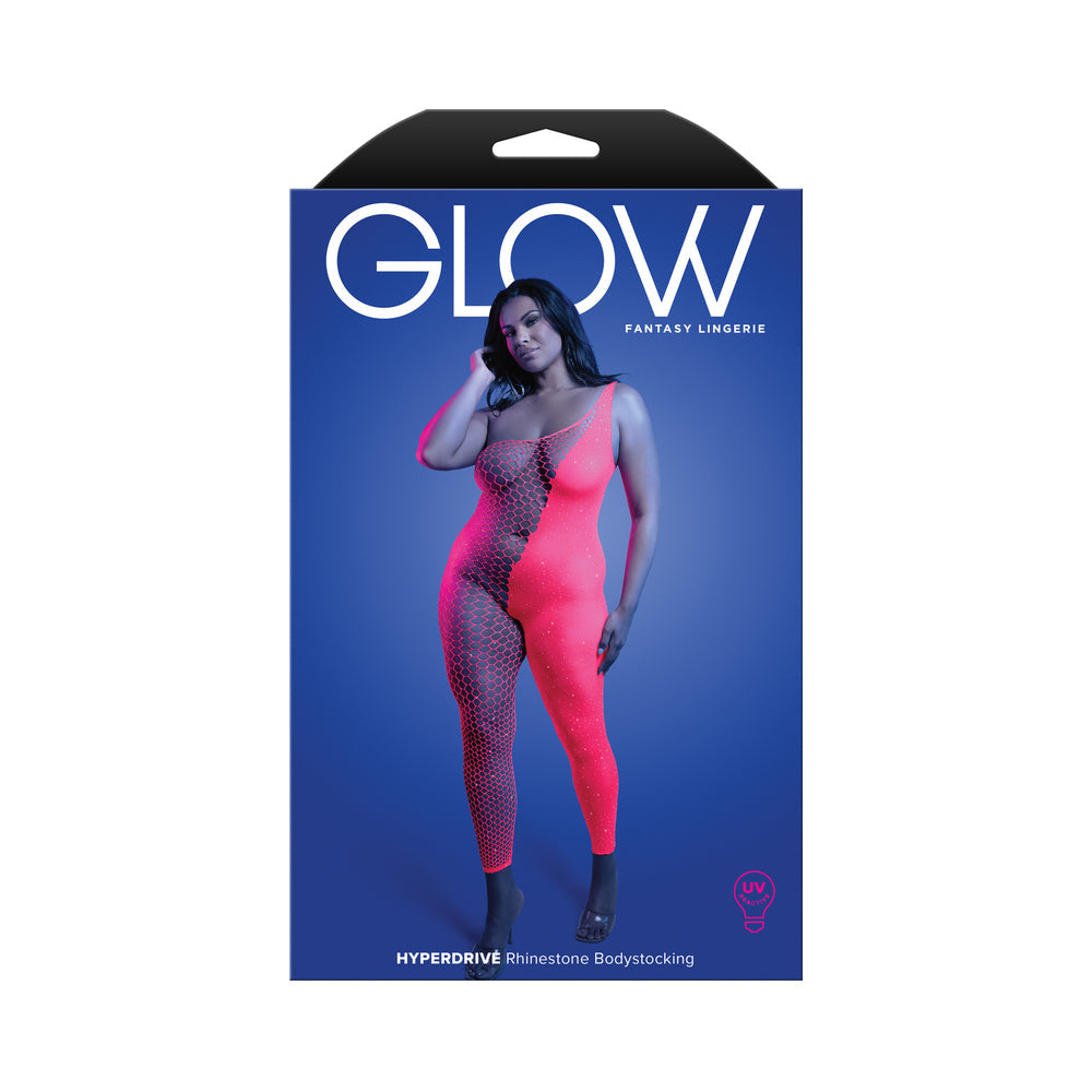 UV Reactive Asymmetrical Bodystocking