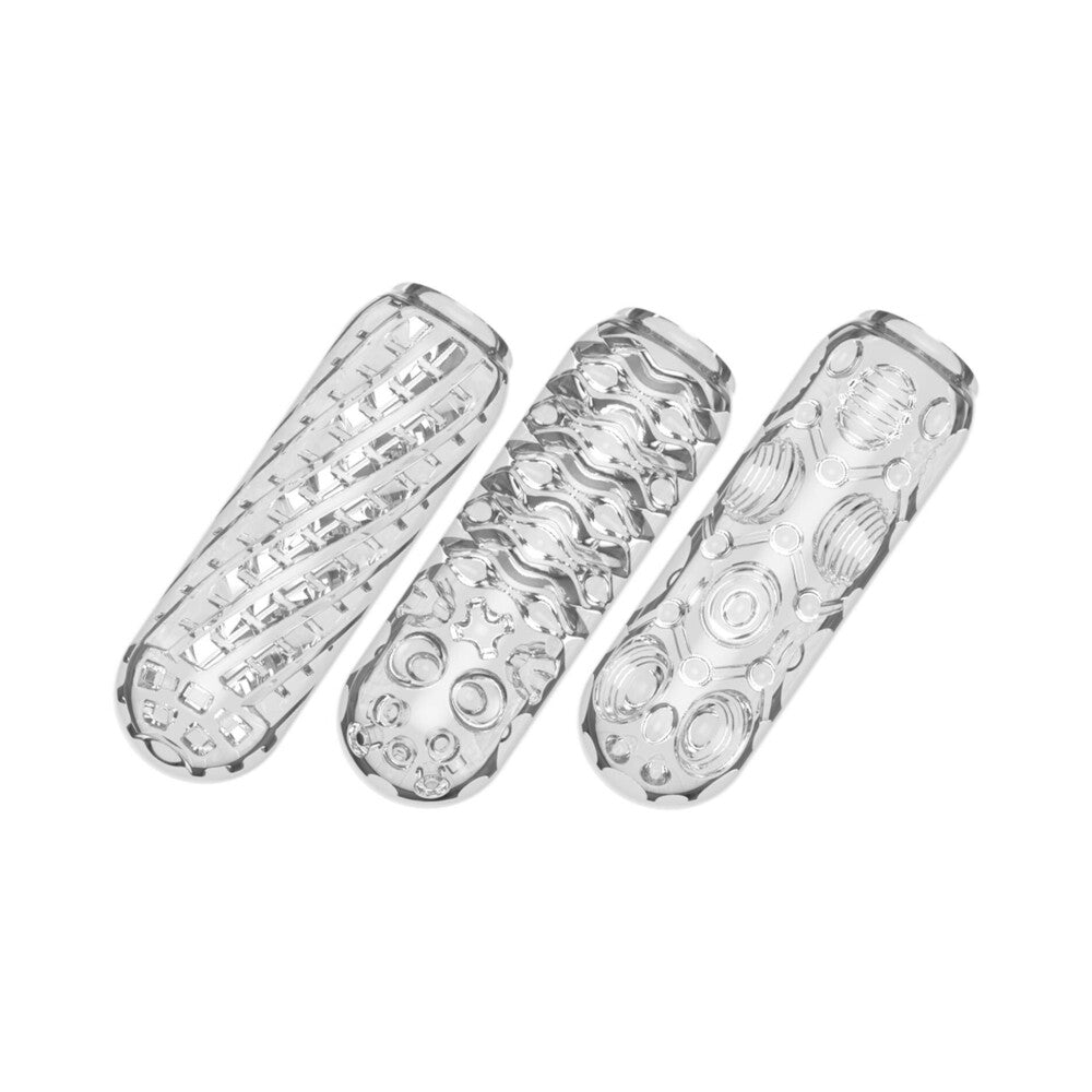 Adam's Crystal Trio Strokers - Triple Pleasure Set