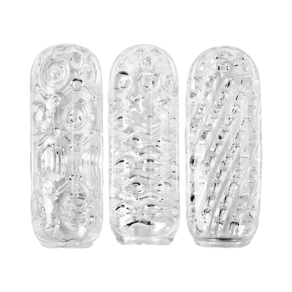 Adam's Crystal Trio Strokers - Triple Pleasure Set