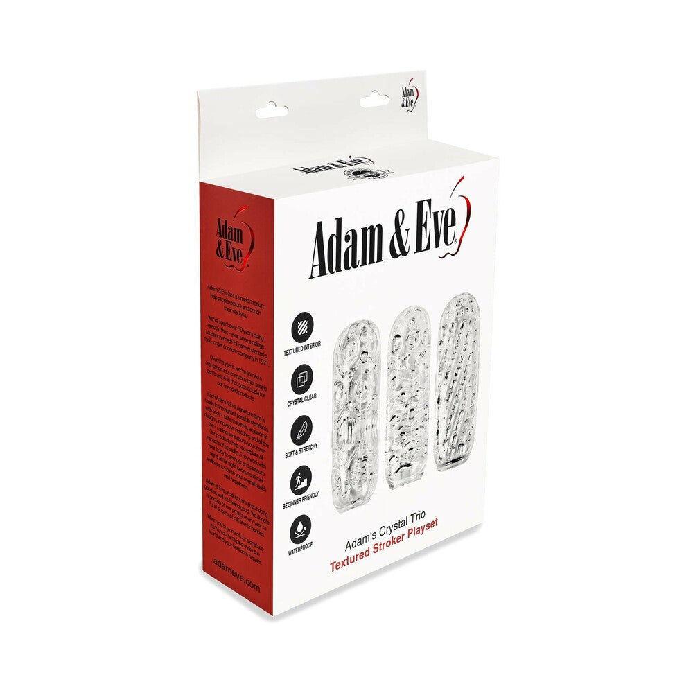 Adam's Crystal Trio Strokers - Triple Pleasure Set