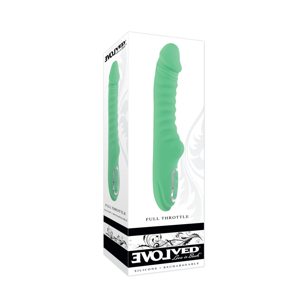 Full Throttle Warm Vibrator - Ribbed Pleasure