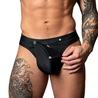Oh Snap! Snap Off Jock - Black (Small)