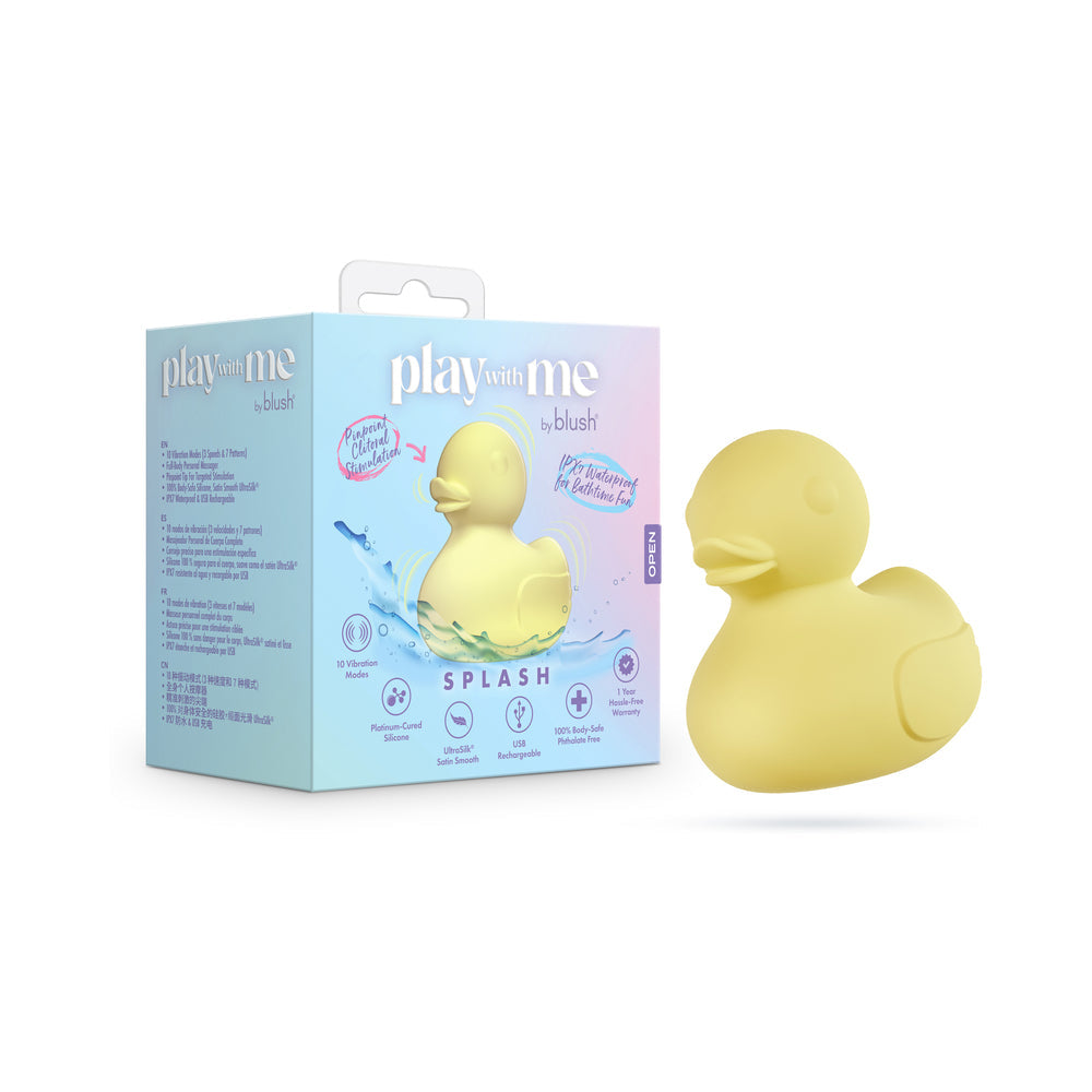 Play With Me Splash Vibrator - Yellow