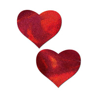 Everyday Reusable Nipple Pasties by Pastease - Red Heart