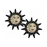 Pastease Sunburst Nipple Pasties - Sun & Moon Faces