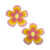 Pastease Groovy Flower Nipple Pasties - Pink Lemonade