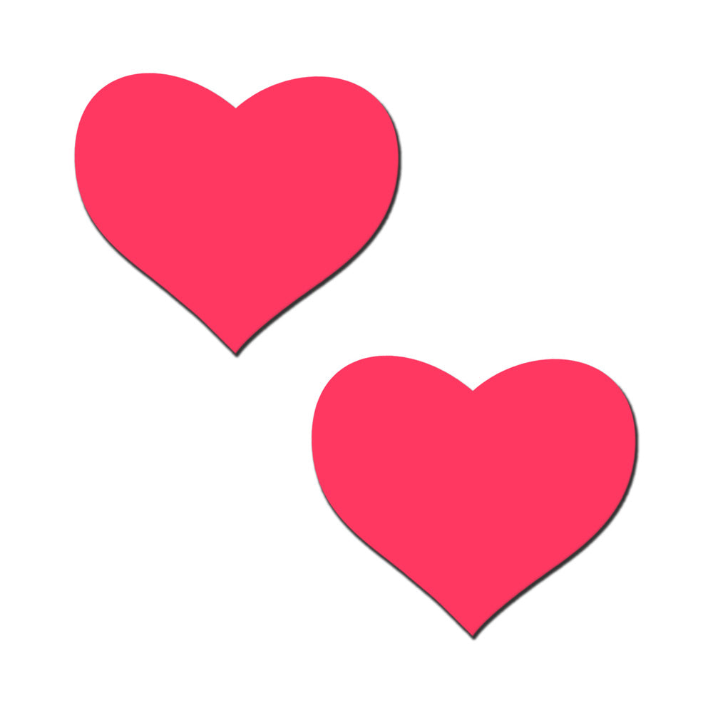 Glow in the Dark Neon Pink Heart Pasties
