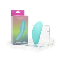 Spectrum Essentials Rechargeable Silicone Compact Vibrator - Blue