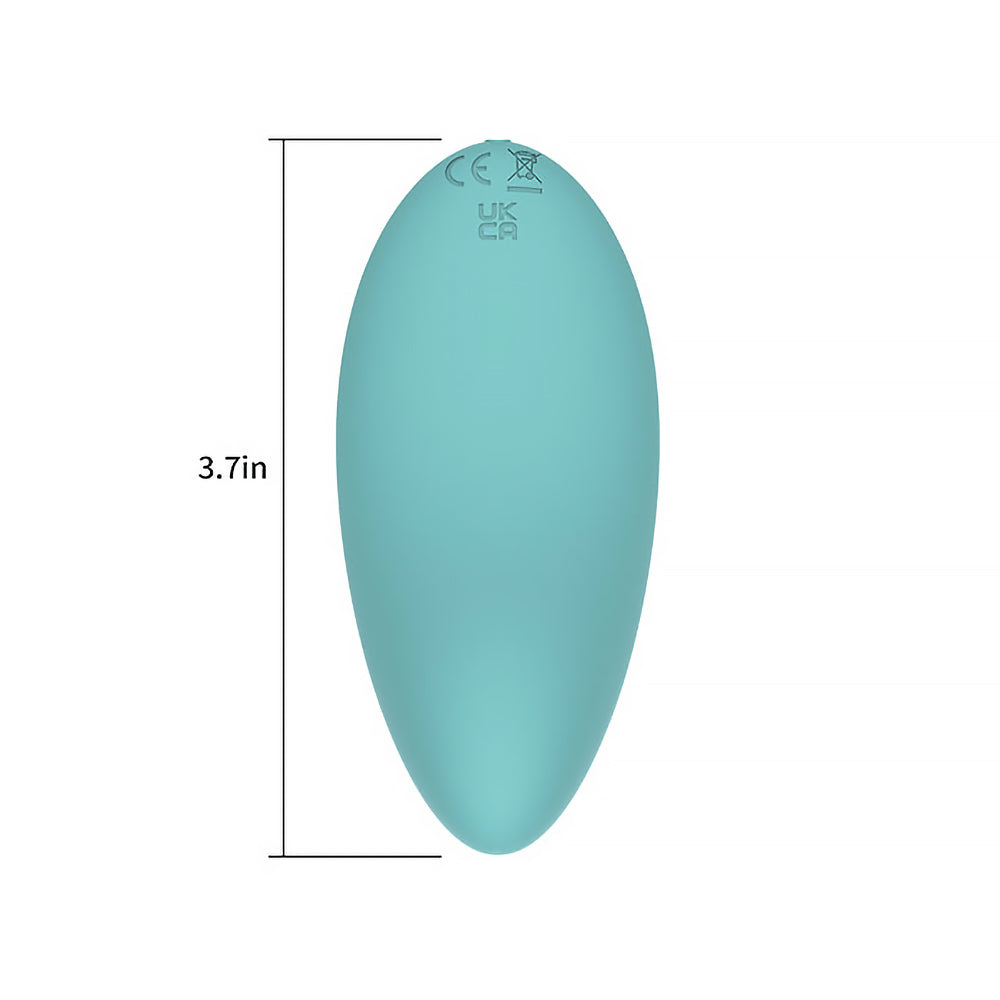 Spectrum Essentials Rechargeable Silicone Compact Vibrator - Blue